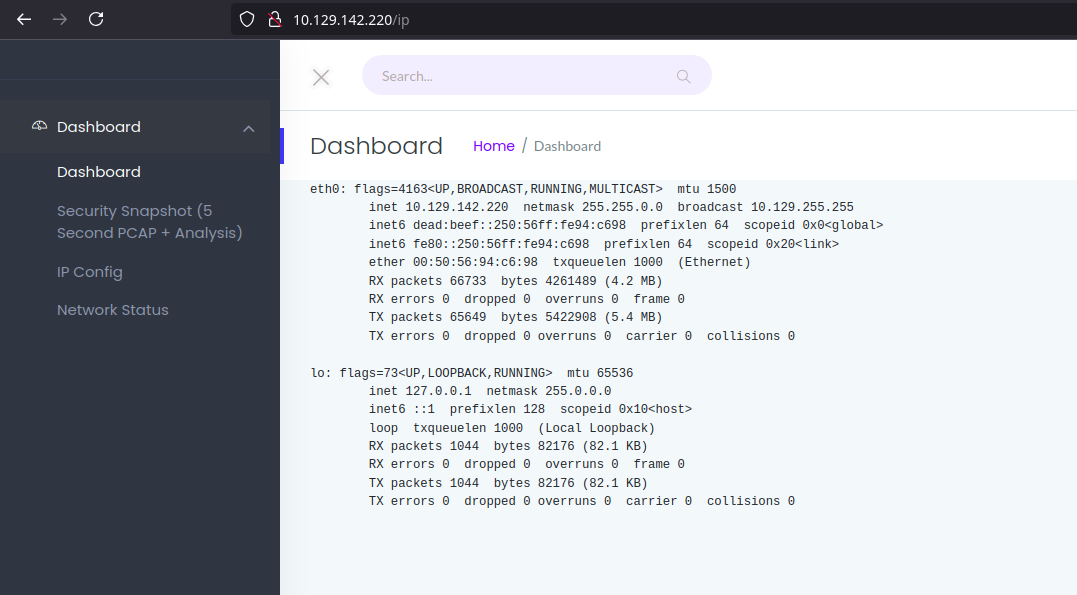 Ipconfig Output